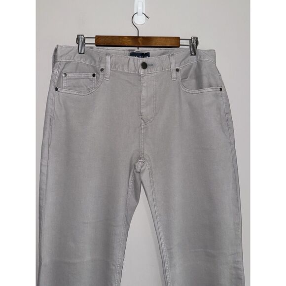 Five Four Gray Jeans Fenton Relaxed  Straight Mens 33x32 Casual Stretch Denim - Picture 5 of 16